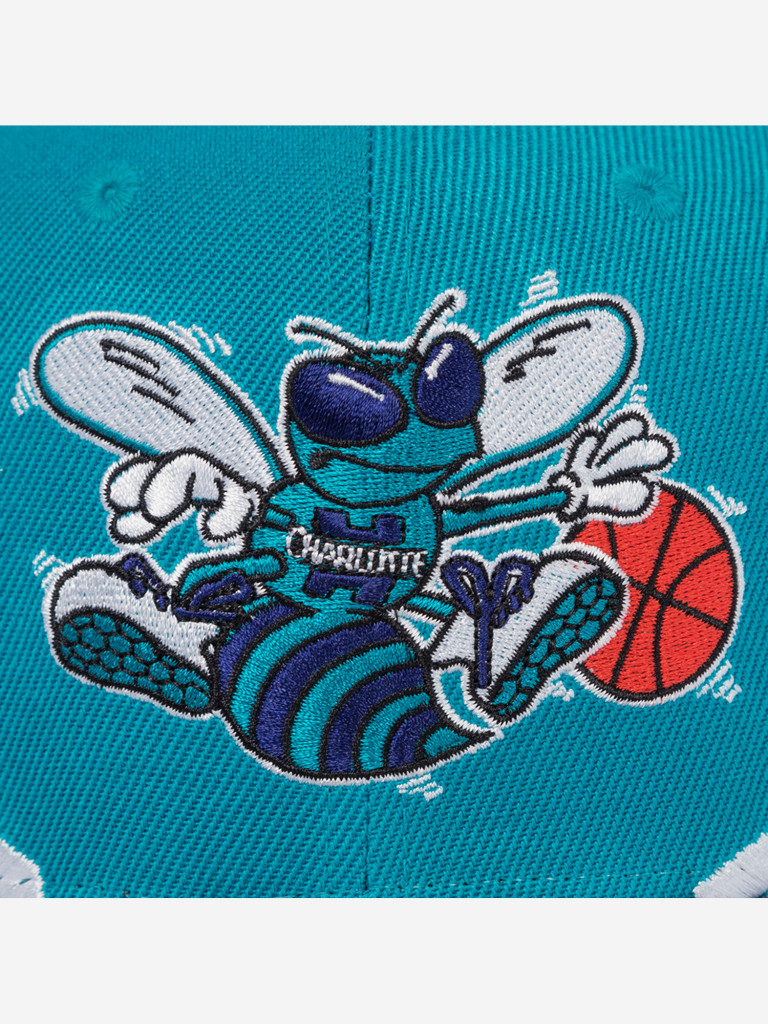 Бейсболка MITCHELL NESS HP10041-CHOTEAL Charlotte Hornets NBA (голубой)