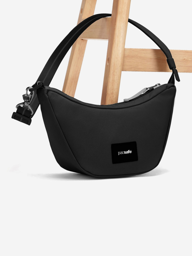 Сумка антивор Pacsafe GO Lunar crossbody, Jet Black, 2,5 л.