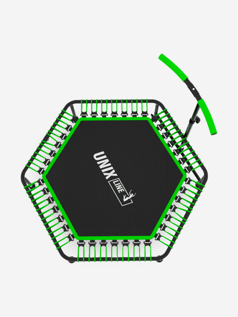 Батут спортивный для фитнеса и джампинга UNIX Line Fitness 125 см, зеленый