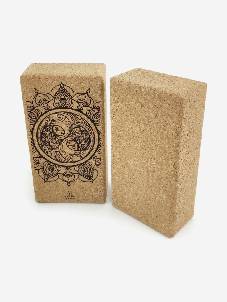 Кирпич для йоги из пробки RamaYoga Zodiac Collection Испания 0.45 Рыбы