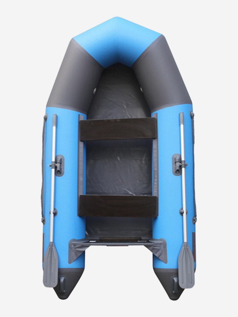 Лодка моторная Тайга 270 натяжное дно, серо-синяя