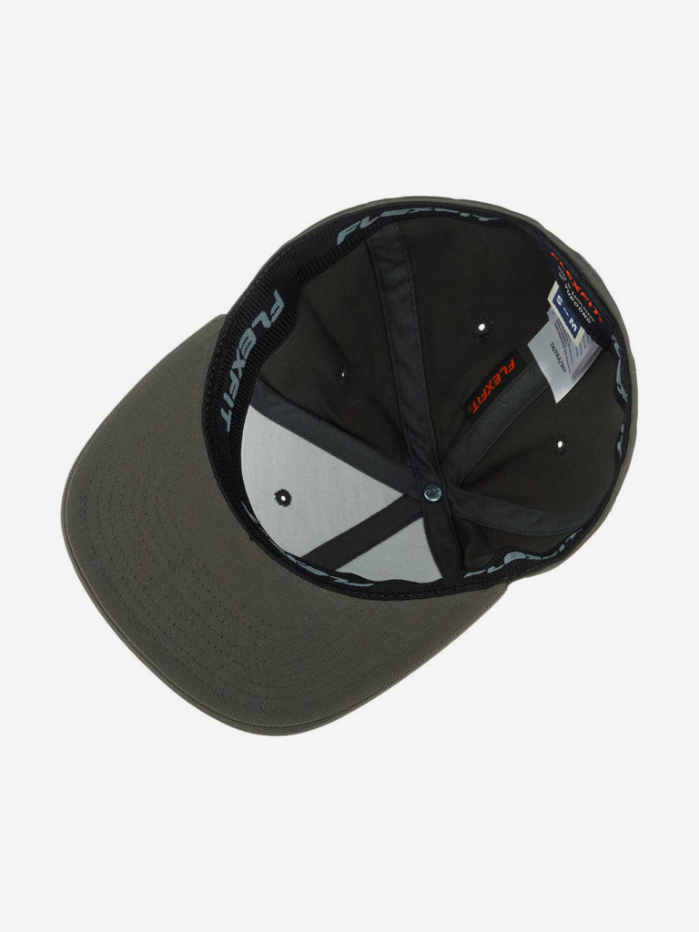 Бейсболка с прямым козырьком FLEXFIT 6277FV (серый)