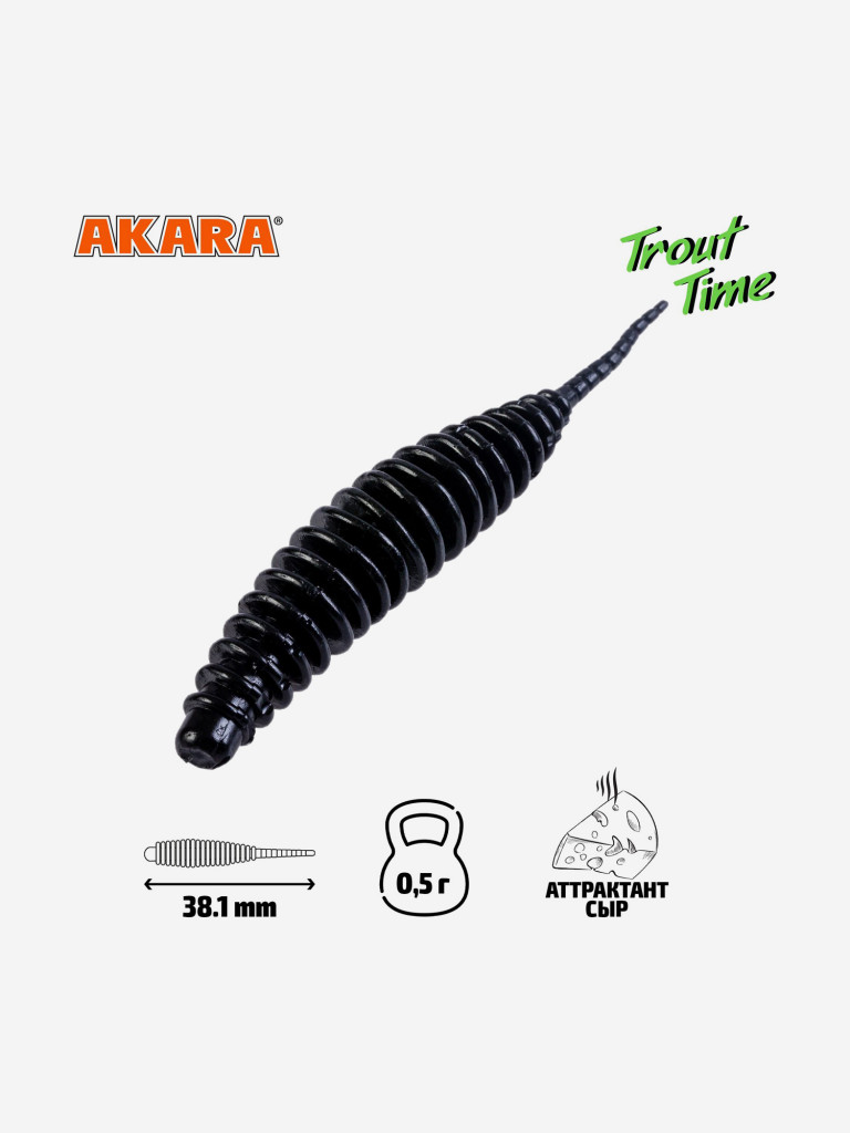 Силиконовая приманка Akara Trout Time REX 1,5 Cheese 422 (20 шт.)