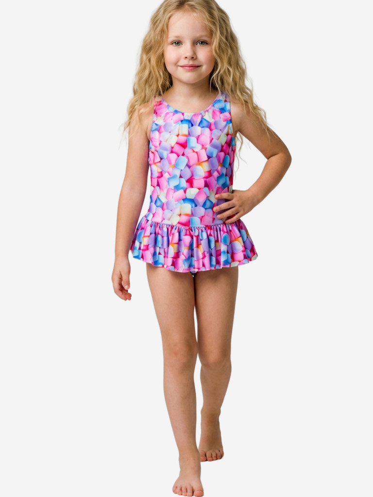 Купальник слитный для девочек PlayToday