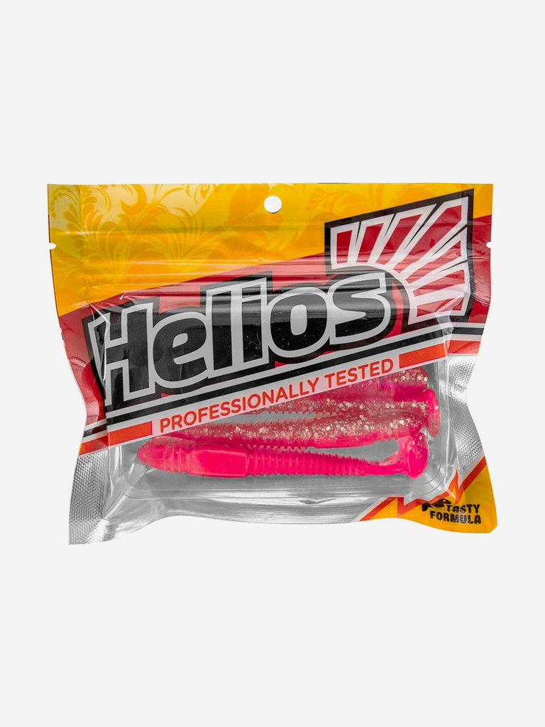 Мягкая приманка Helios Minoga, 3,75'' / 9,5 см, Silver Sparkles & Pink, 5 шт (HS-17-035)