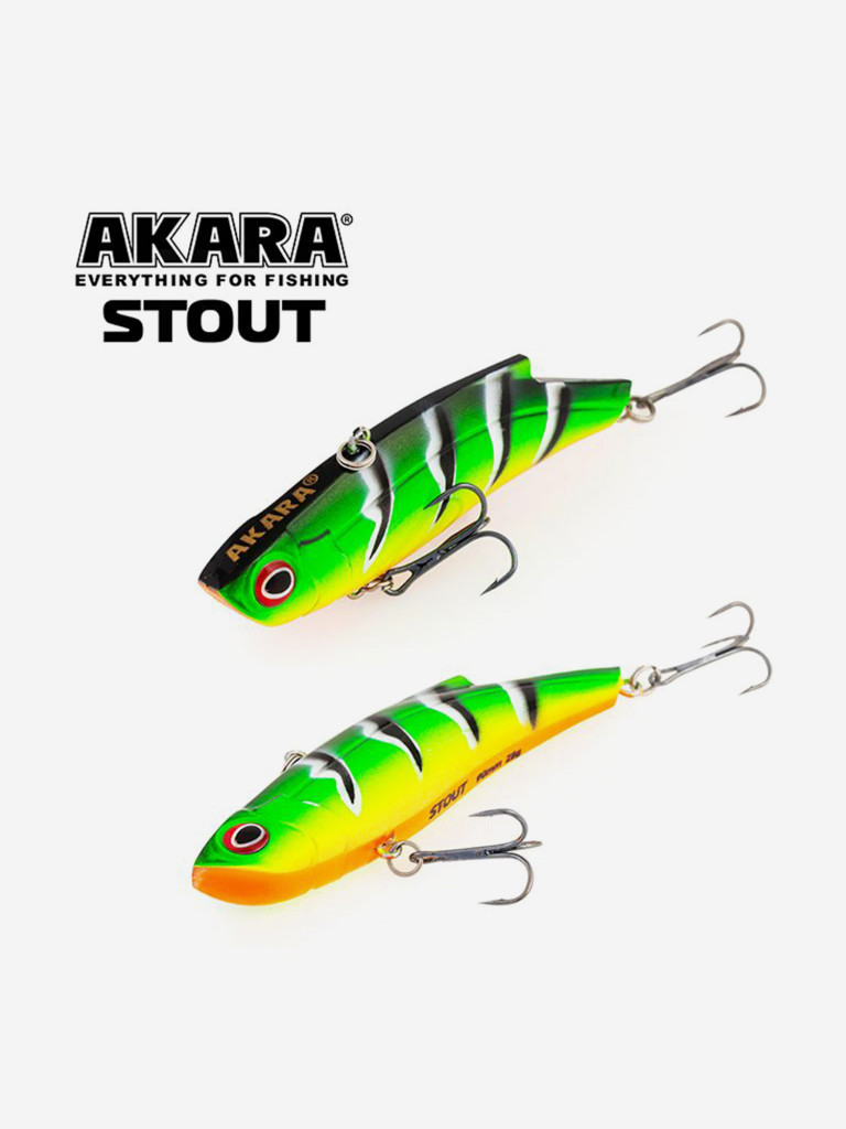Воблер ратлин Akara Stout 90мм 28г A107 виб зимний на щуку, судака