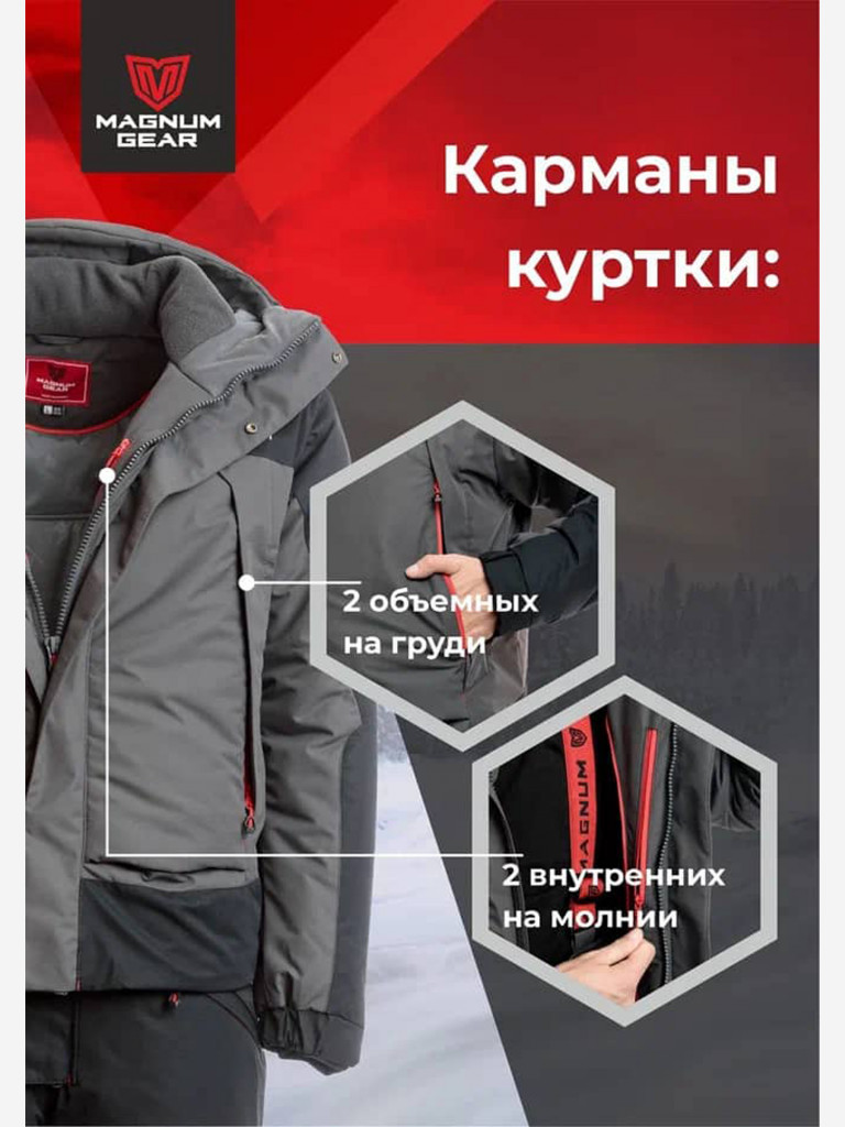 Костюм MAGNUM GEAR ICEBERG - 30° C графит-черный