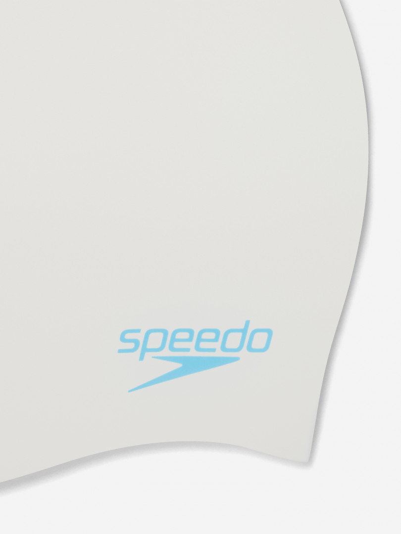Шапочка для плавания детская Speedo Plain Moud 31067500299 Белый, размер 53, 58, фото 3