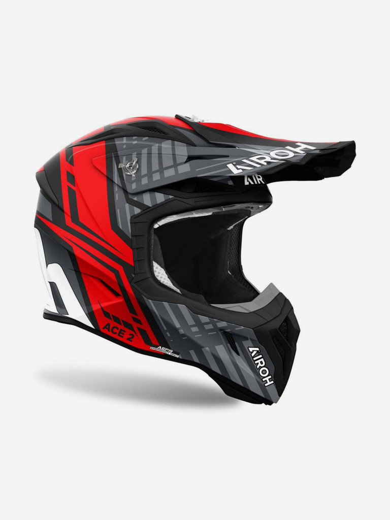 Мотошлем кроссовый взрослый Airoh AVIATOR ACE 2 PROUD Red Matt красный ...