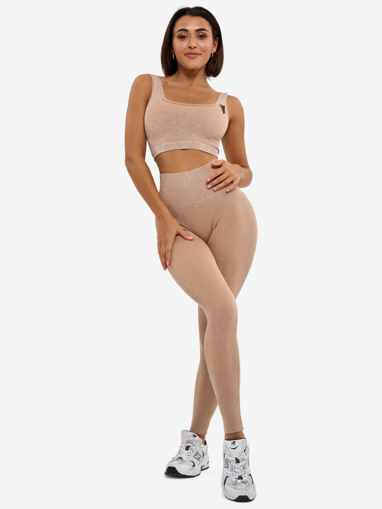 Лосины женские Bona Fide: Marble Leggings "Beige"