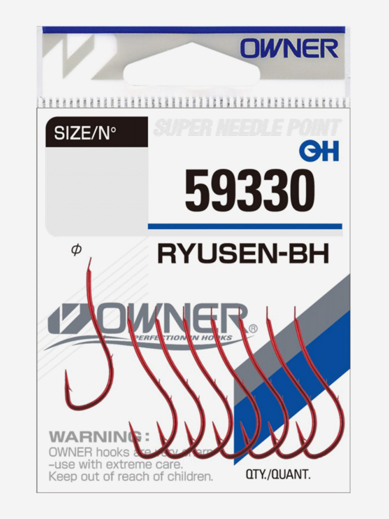 Крючок OWNER Ryusen BH red №4 8шт