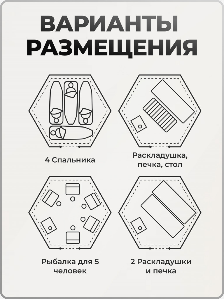 Палатка УП-2 мини Берег, 4 местная, в чехле