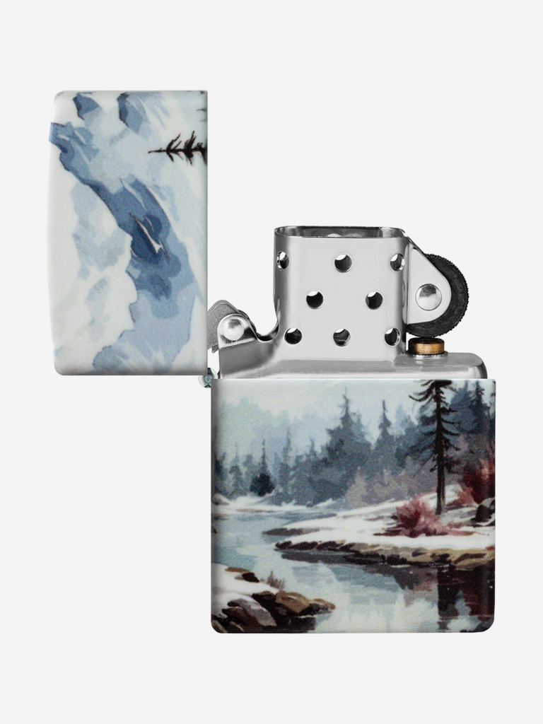 Зажигалка бензиновая ветроустойчивая Zippo Frozen Valley 540 Matte