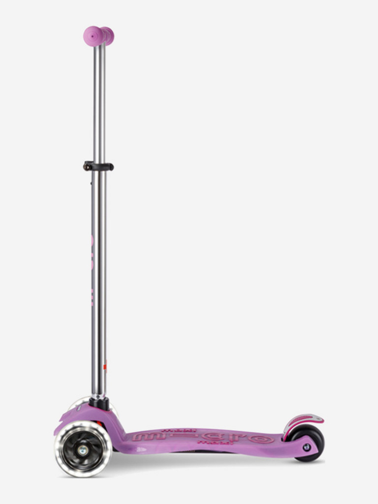 Самокат Micro Maxi Deluxe Glow Plus (Светящийся) Led Яркий Сиреневый 2026