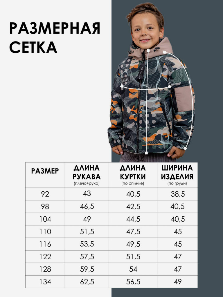 Куртка для мальчика batik Говард мультиколор