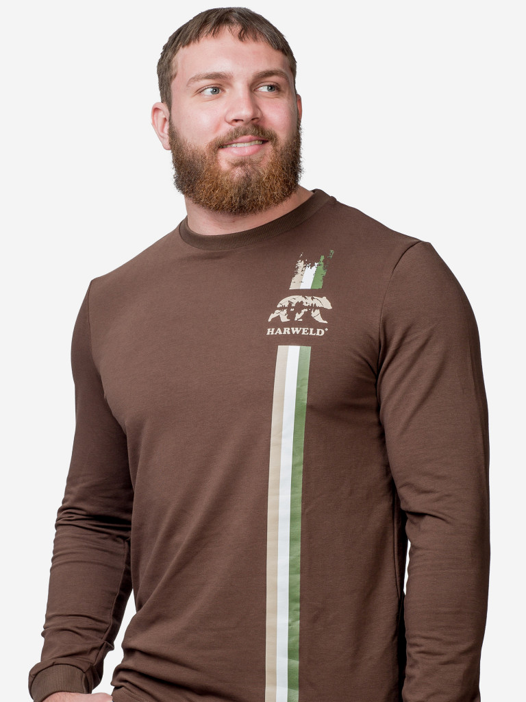 Лонгслив Harweld Russian Fishing (шоколад)