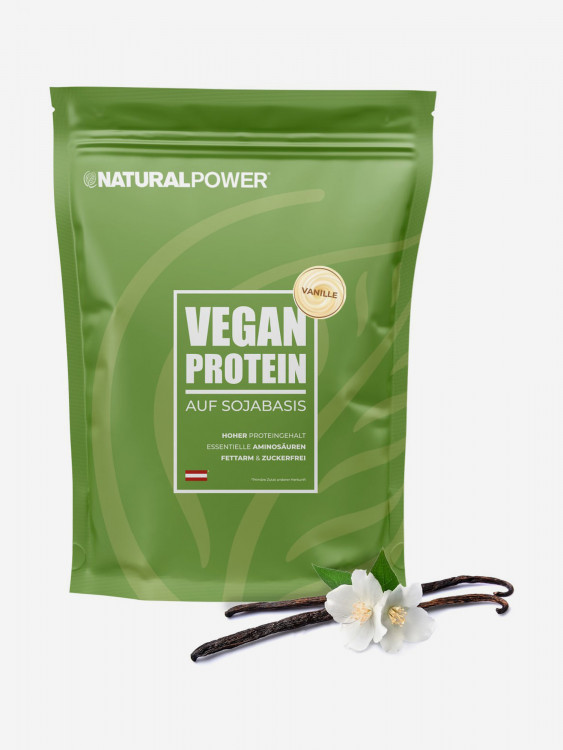 Растительный протеин Natural power 500 гр Ваниль, Австрия