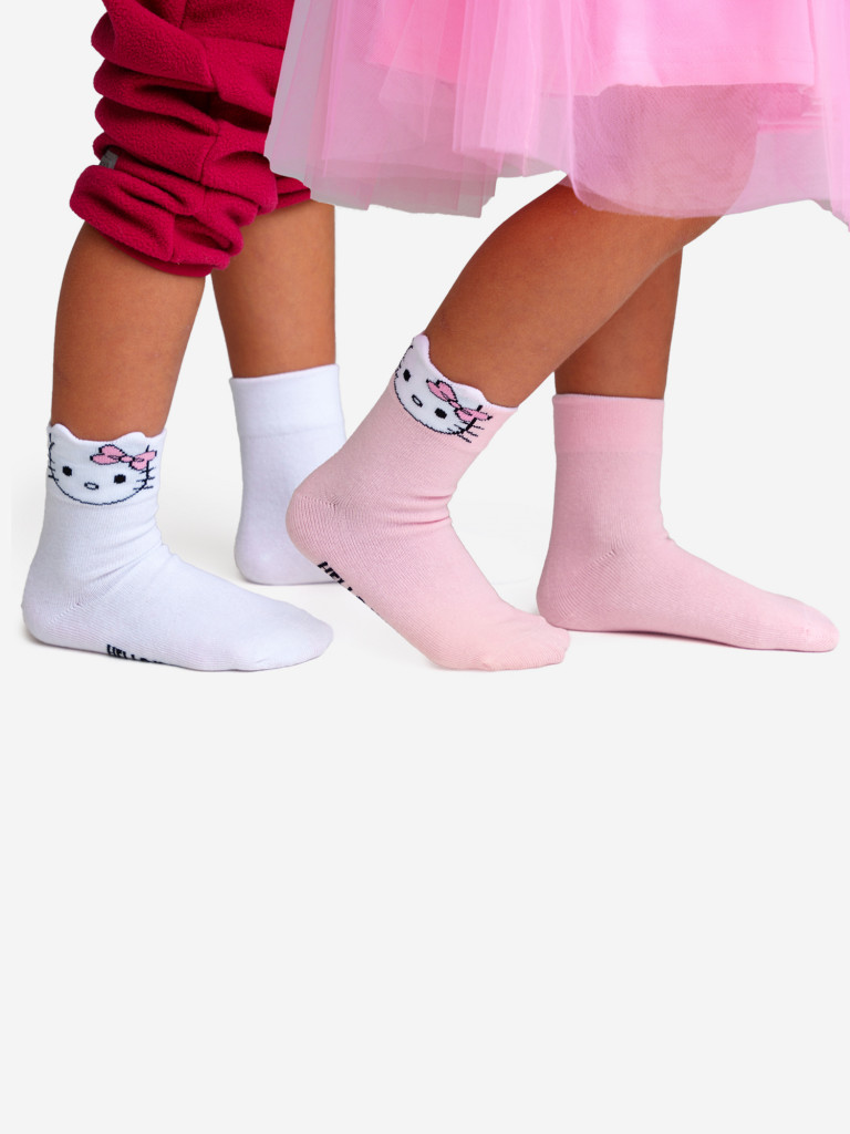 Носки для девочек, 2 пары в комплекте PlayToday