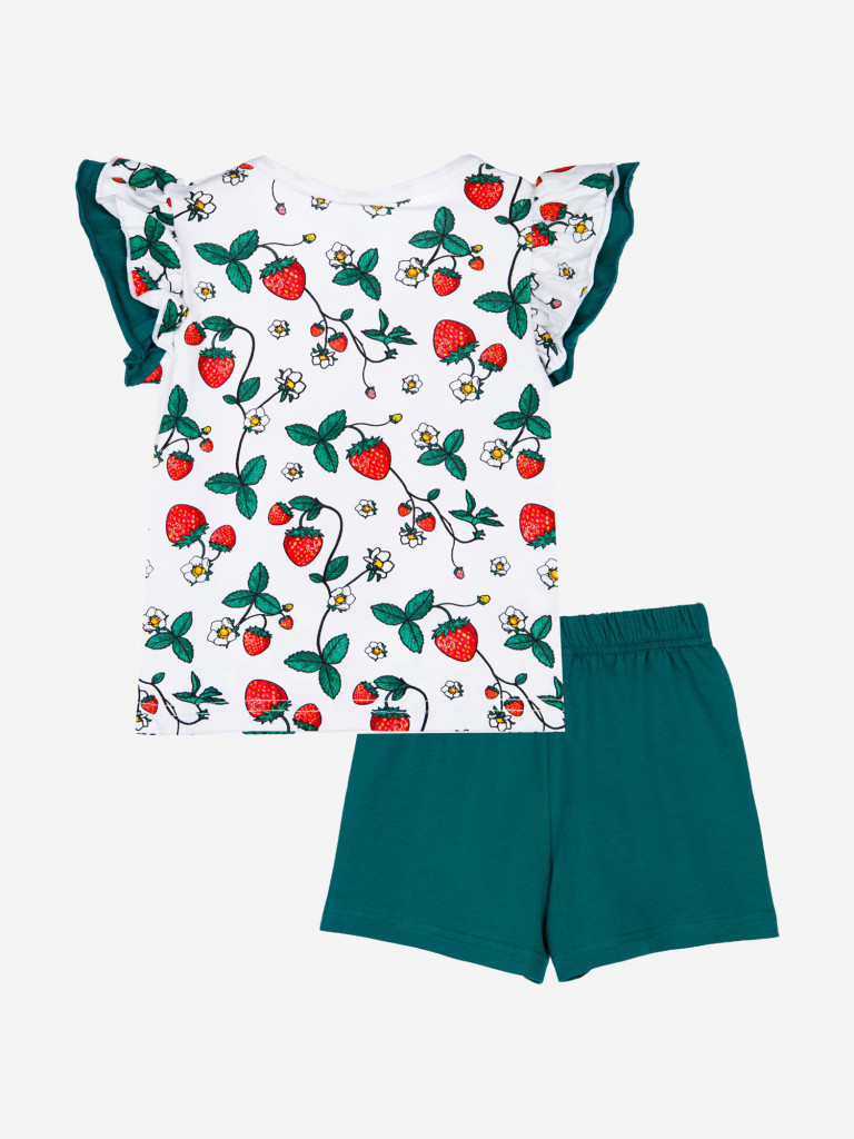 Комплект для девочек: футболка, шорты PlayToday
