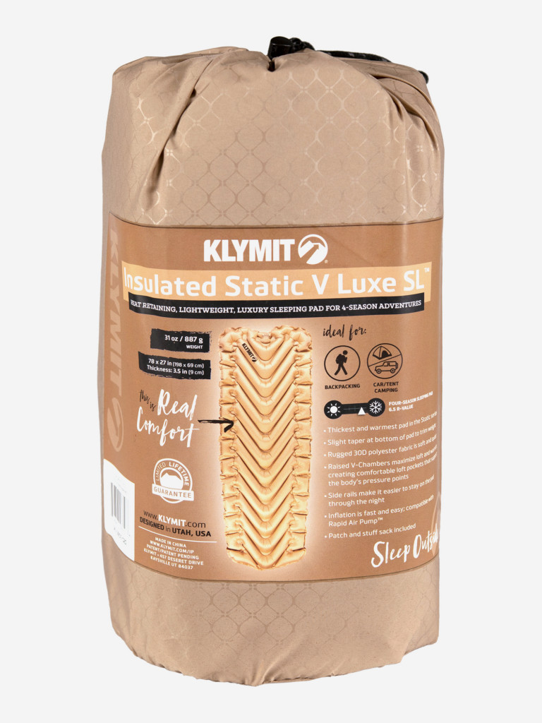 Надувной коврик KLYMIT Insulated Static V LUXE SL