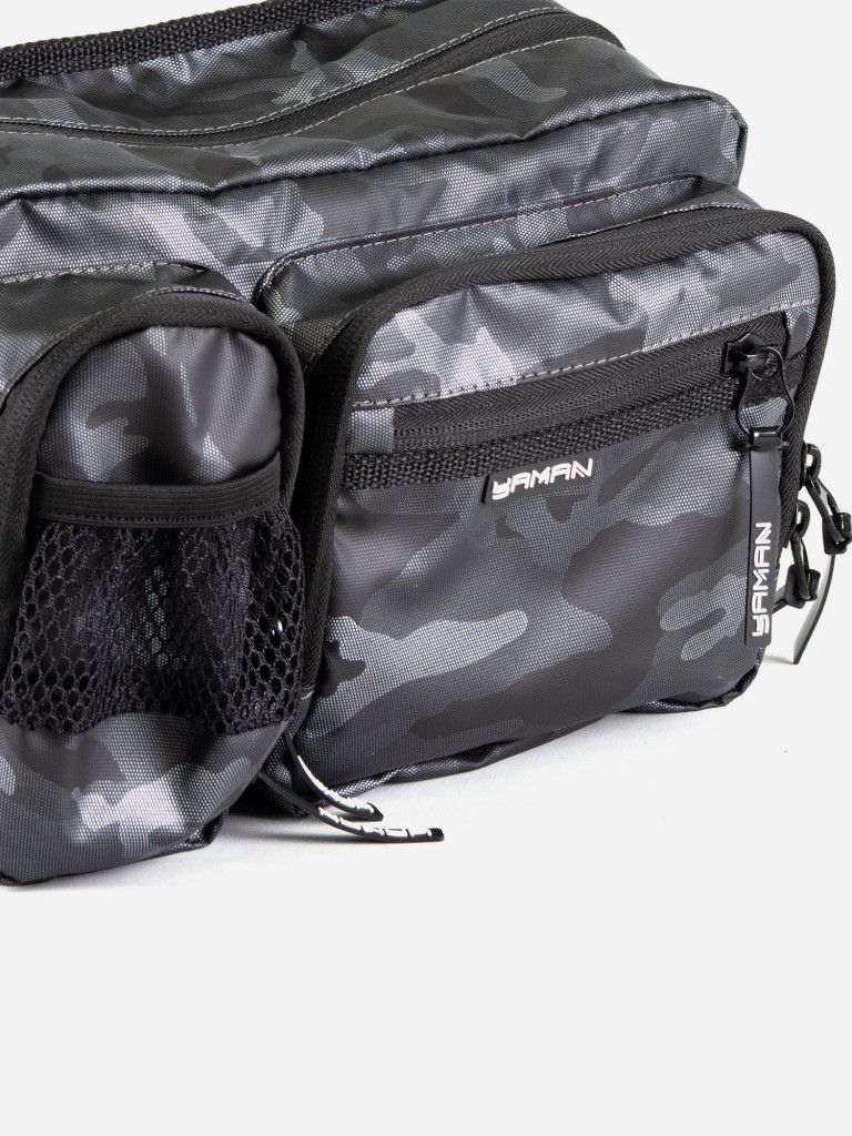 Сумка рыболовная Yaman Fishing Hip Bag, 28х21х17 см, цвет серый камуфляж.