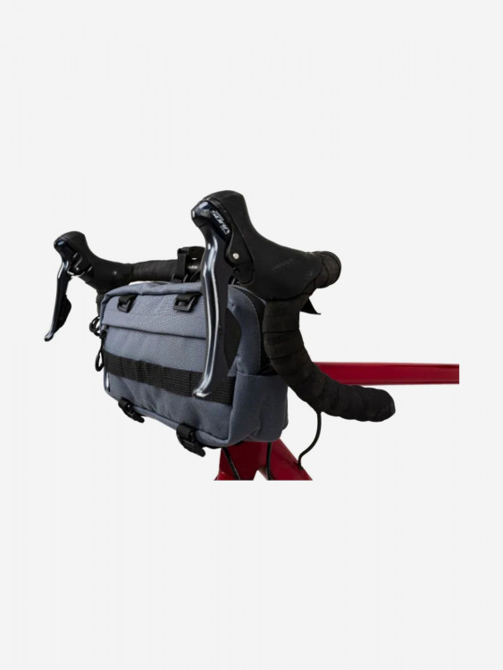 Сумка поясная/сумка на руль серый