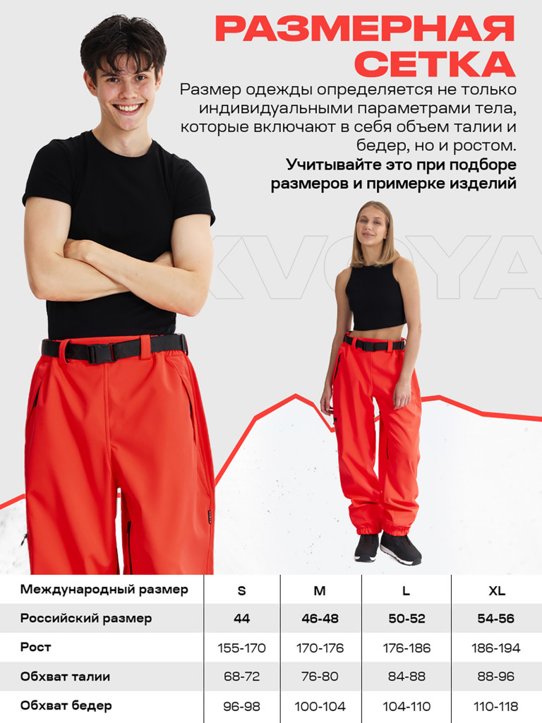 Брюки сноубордические XVOYA Arctic Point ярко-красные