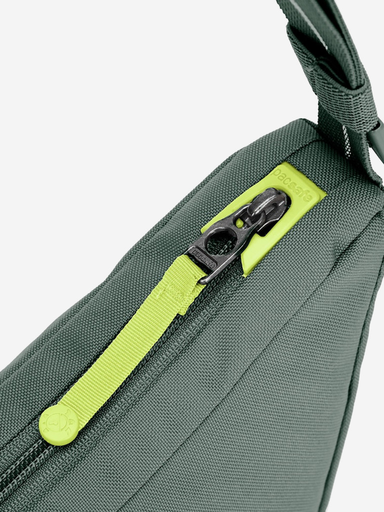 Сумка антивор Pacsafe GO Lunar Crossbody, зеленый, 2,5 л.