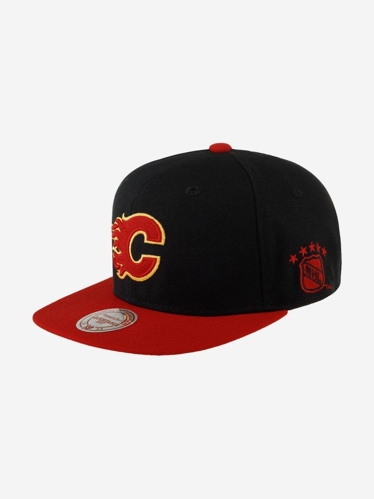 Бейсболка с прямым козырьком MITCHELL NESS NC98Z-CALGARYFLAMES Calgary Flames NHL (черный)