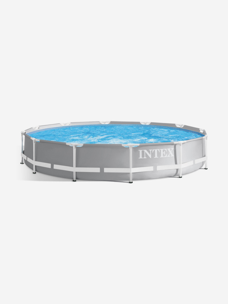 Бассейн каркасный Intex Prism Frame, 366х76 см, светло-серый