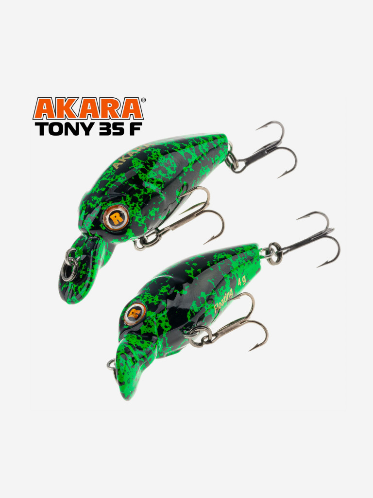 Воблер Akara Tony 35F кренк плавающий на голавля, язя, форель 4гр A226
