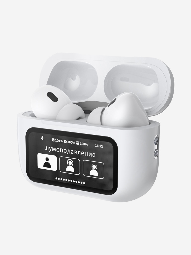 Беспроводные наушники с микрофоном Air Pro 3, шумоподавление ANC, bluetooth 5.3, 350 мАч, LCD