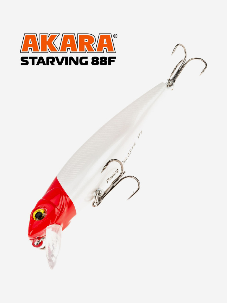 Воблер Akara Starving 88F 11 гр. минноу, плавающий, твичинговый, на щуку A1