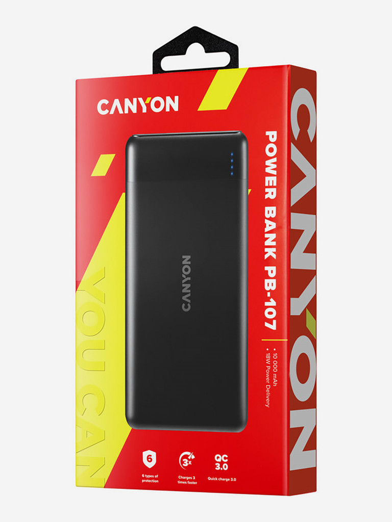 Портативный аккумулятор CANYON CNE-CPB1007 10 000 мАч