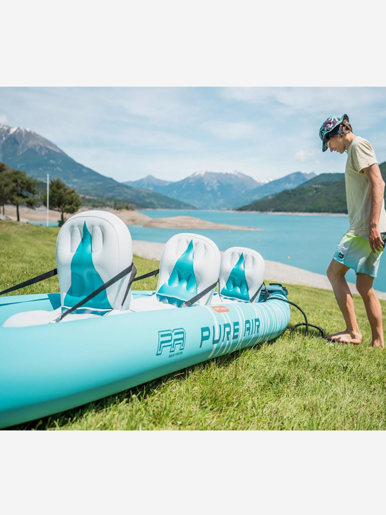 Надувная байдарка Kayak Glider-475 475x83х42см,3 весла, 3 сиденья, киль, до 230кг, уп.1