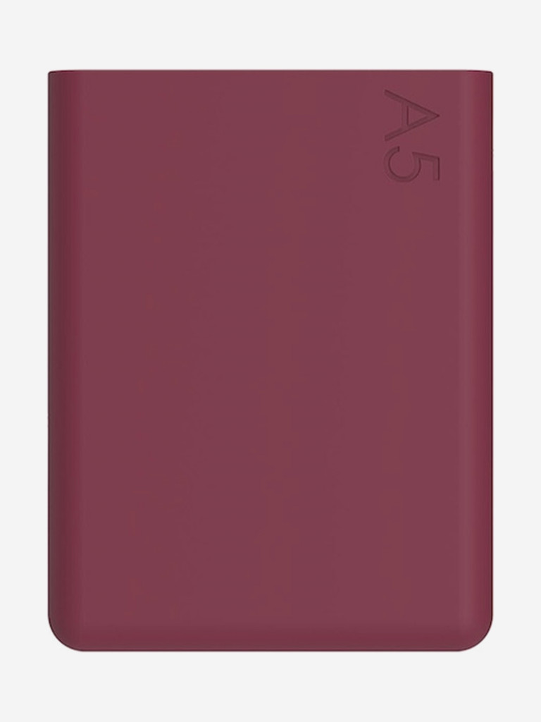 Бутылка с силиконовым чехлом Memobottle A5, бордовый