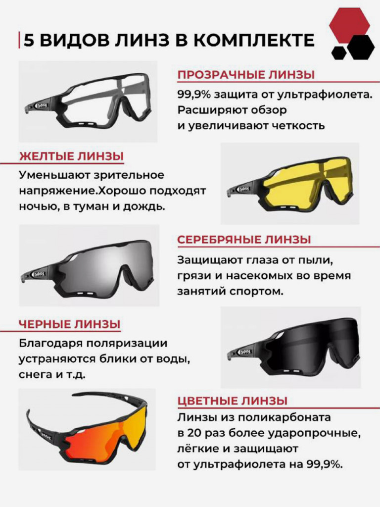 Очки спортивные Kapvoe KE9408DS