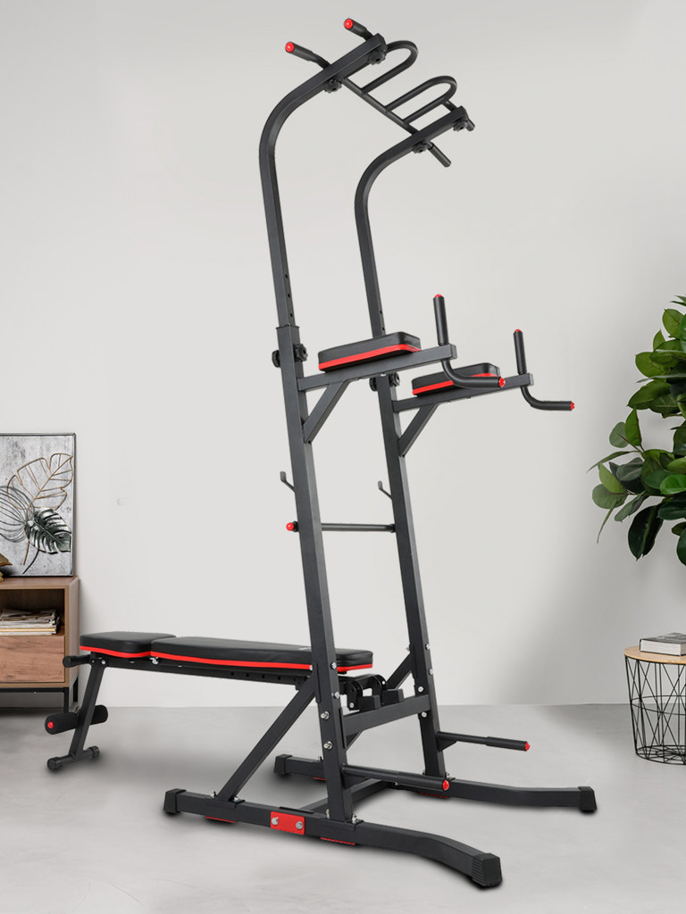 Турник-пресс-брусья со скамьей UNIX Fit Power Tower 150P