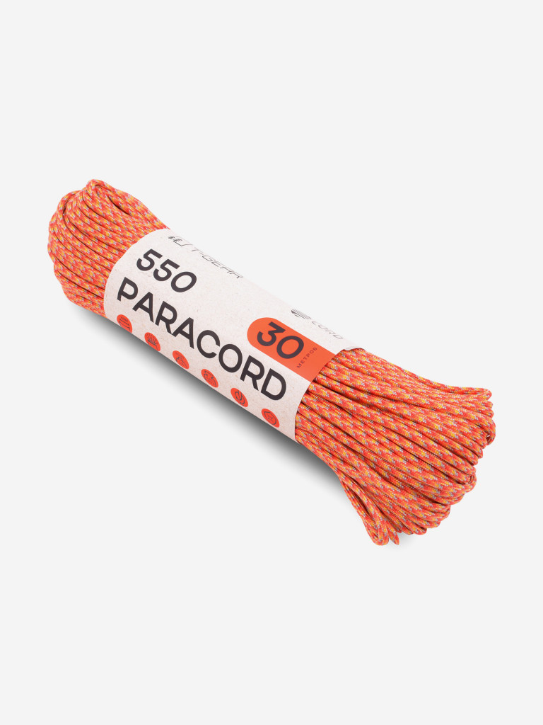 Паракорд 550 T-Gear x CORD nylon 30м (Orange Shades)
