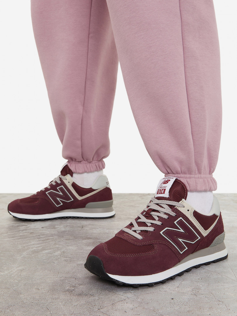 фото Кроссовки женские new balance 574, красный