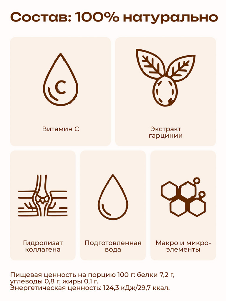 Коллаген пищевой COLLAGEN PREMIUM Витамин С, 230 мл