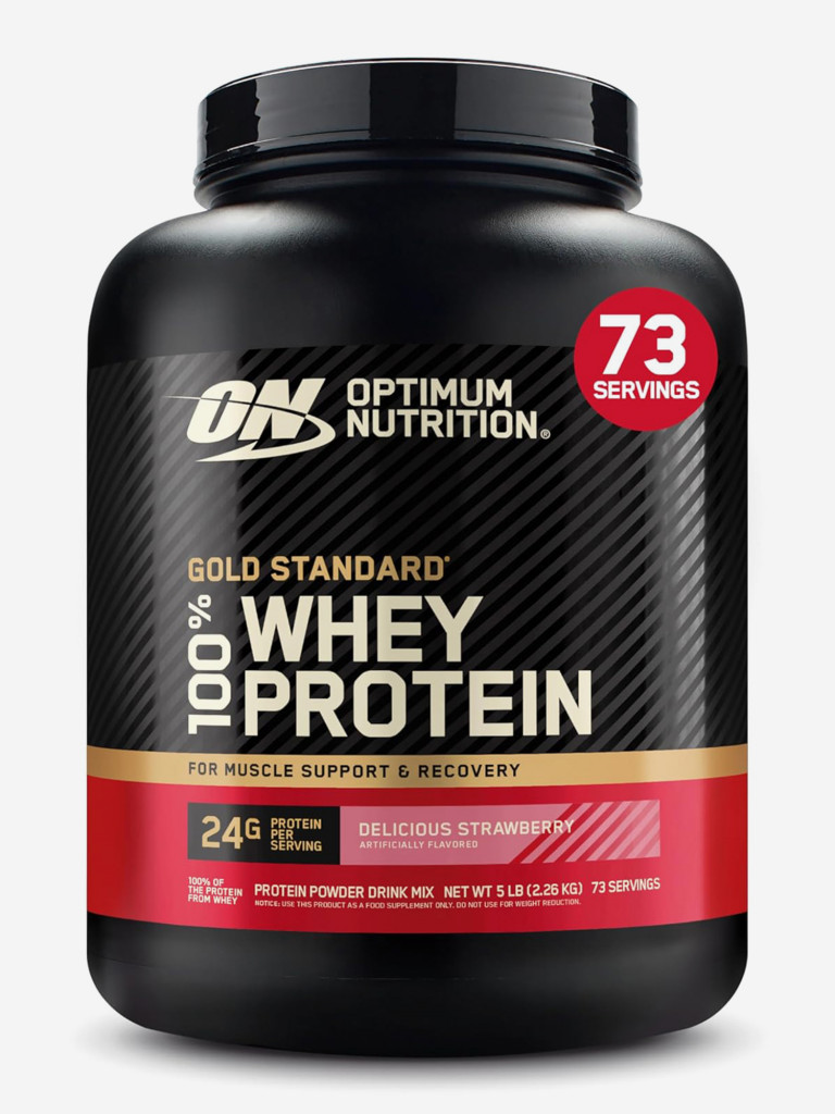 Протеин Optimum Nutrition Gold Standard Whey, 2270 г, Клубника
