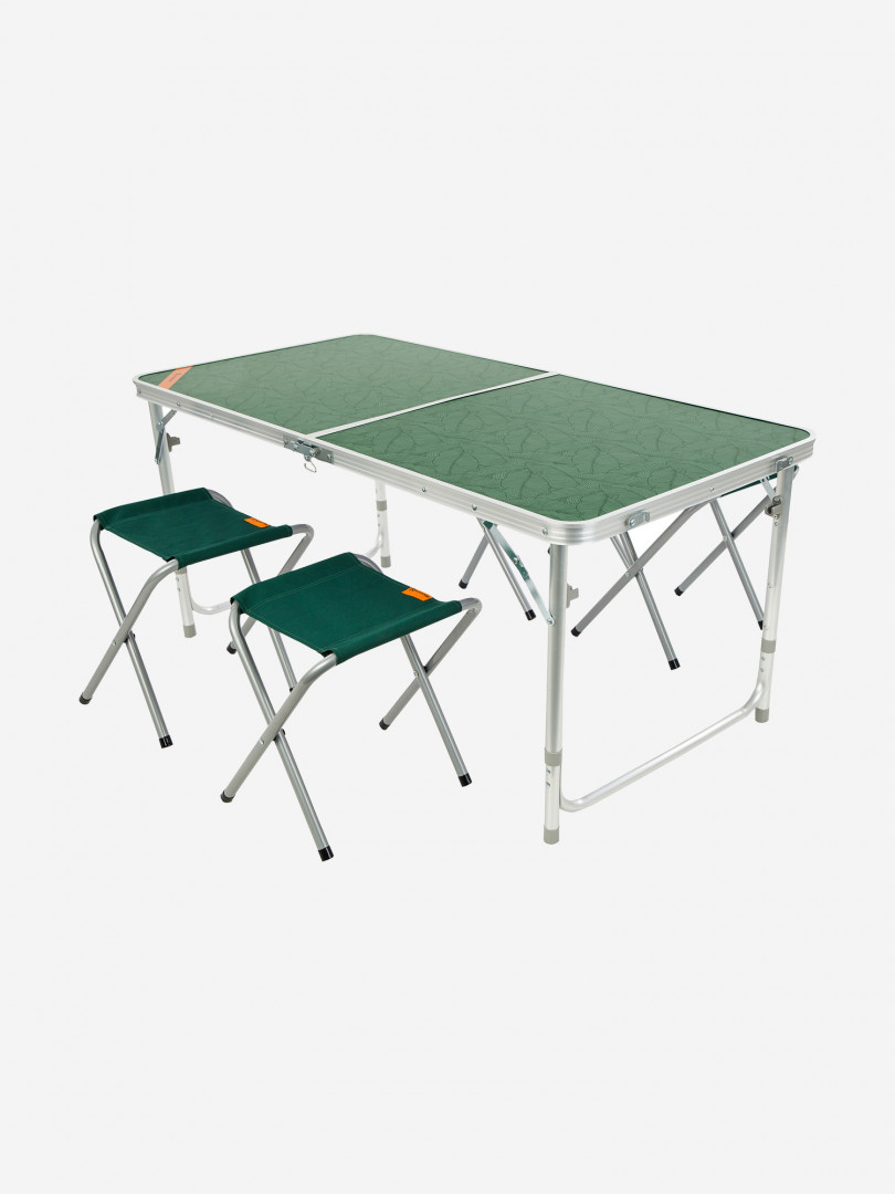 Набор Outventure: стол + 4 стула, Зеленый