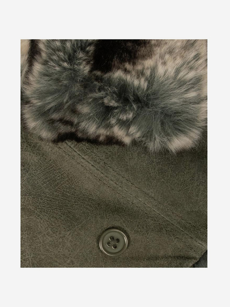 Шапка ушанка STETSON 9297102 BOMBER PIGSKIN (оливковый)