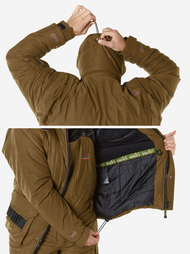 Костюм зимний Norfin Hunting WILD (куртка+полукомбинезон) для рыбалки и охоты