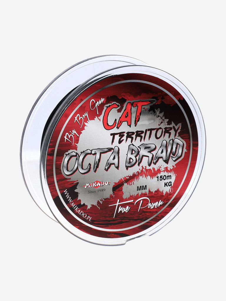 Плетеный шнур Mikado CAT TERRITORY OCTA 0,70 green (150 м) - 76.40 кг.