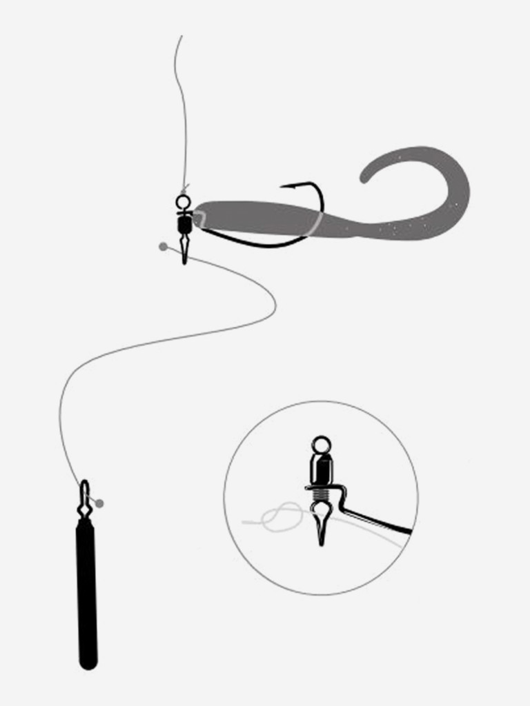 Крючки для рыбалки офсетные Saikyo BS-2330 Drop Shot BN, 2 упаковки по 5 штук