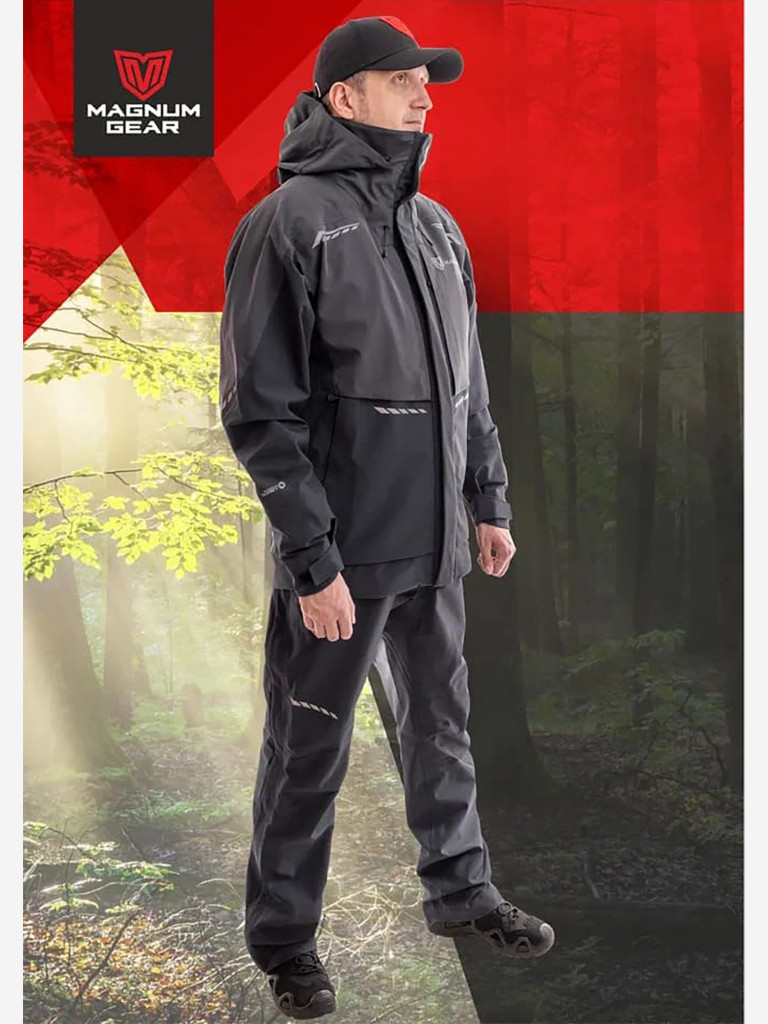 Штормовой костюм для рыбалки MAGNUM GEAR GLADIATOR графит