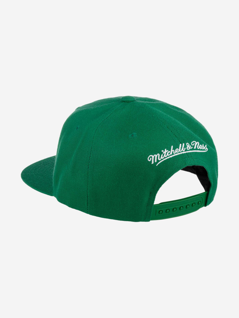 Бейсболка с прямым козырьком MITCHELL NESS HHSS3256-BCEYYPPPGREN Boston Celtics NBA (зеленый)