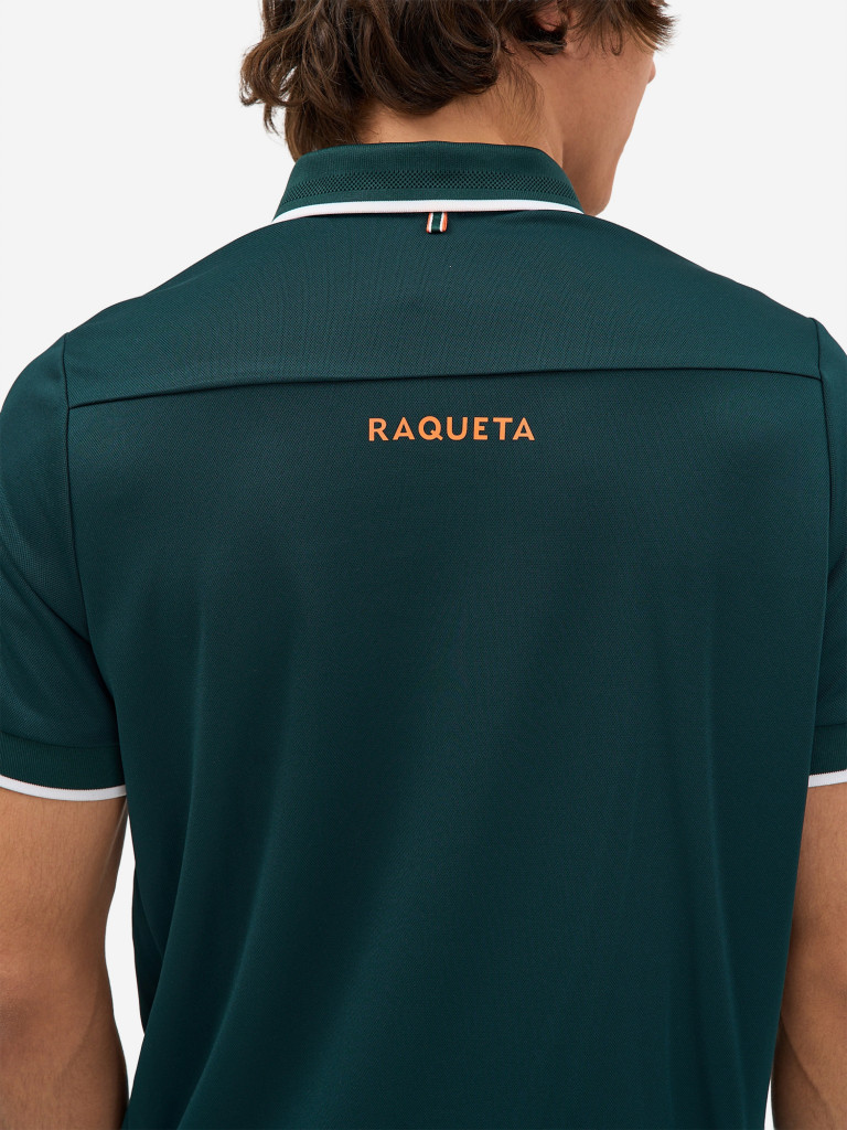 Поло мужское RAQUETA SPORT мужское Deporte, Deep green
